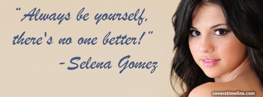 Selena Gomez Quotes Timeline cover - Facebook timeline covers maker