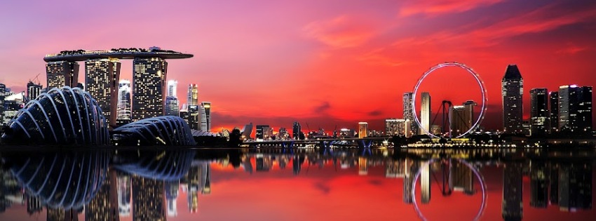 Sunset Over Singapore Timeline Cover - Facebook timeline covers maker sunset over singapore timeline cover - Facebook timeline covers maker